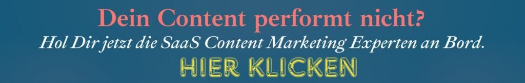 SaaS Content Marketing Agentur