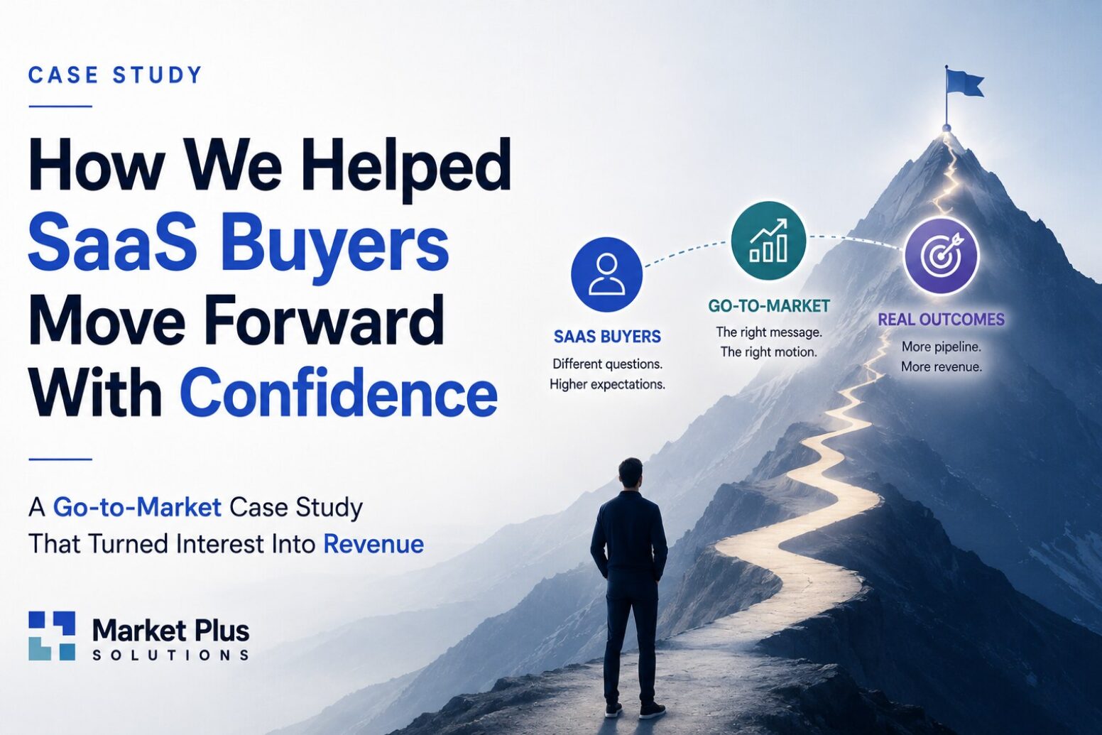 Case study cover illustrating how SaaS buyers gain confidence through a go-to-market strategy that leads to business growth and revenue.
