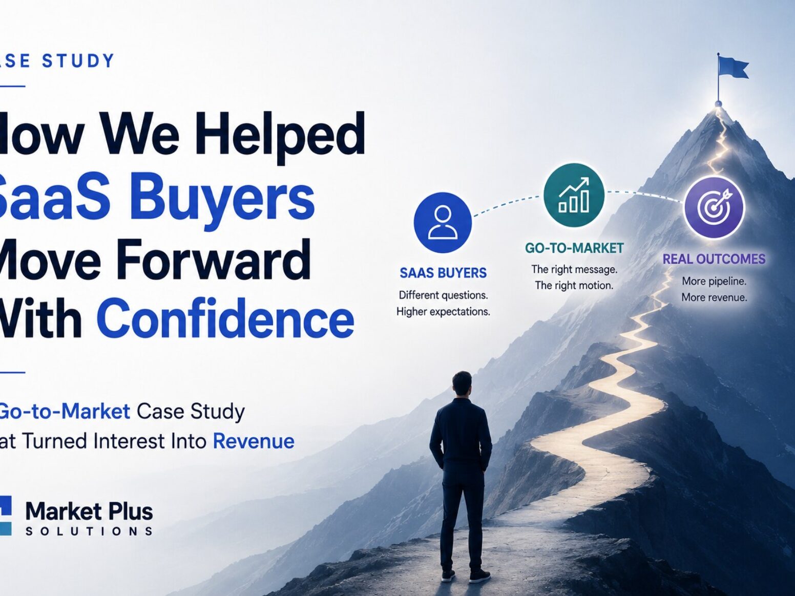 Case study cover illustrating how SaaS buyers gain confidence through a go-to-market strategy that leads to business growth and revenue.